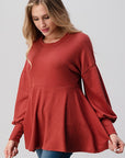 Soft Knit Babydoll Tunic