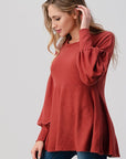 Soft Knit Babydoll Tunic