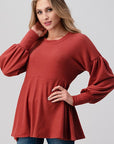 Soft Knit Babydoll Tunic