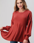 Soft Knit Babydoll Tunic