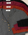 Zenana Crew Neck Snap Button Soft Sweater Cardigan - Online Only