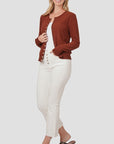 Zenana Crew Neck Snap Button Soft Sweater Cardigan - Online Only