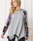 PLUS Tribal Sleeve Handkerchief Tunic