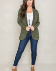 Solid Drape Pocket Cardigan