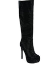 Nebula Rhinestone Embellished Stiletto Calf Boots