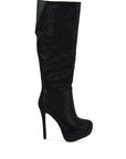 Nebula Rhinestone Embellished Stiletto Calf Boots