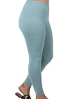 Zenana Plus Brushed DTY Microfiber Full Length Leggings - Online Only