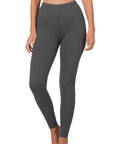 Zenana Brushed DTY Microfiber Full Length Leggings - Online Only