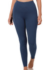 Zenana Brushed DTY Microfiber Full Length Leggings - Online Only