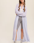 Listicle Long Button Down Shirt Maxi Dress - My Pampered Life Seattle