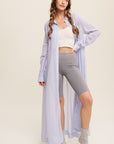 Listicle Long Button Down Shirt Maxi Dress - My Pampered Life Seattle