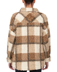 Zenana Sherpa Plaid shacket With Pockets