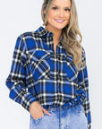 BOYFRIEND Fit Checker Plaid Flannel Long Sleeve