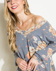 e Luna Floral Loose Fit Boxy Top - My Pampered Life Seattle