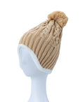 Cable Knit Ear Covering Beanie