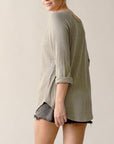 Fabina Bamboo Waffle Loose Fit Top