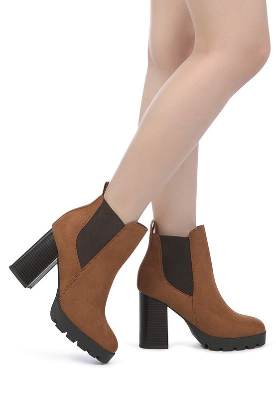 Sonia Block Heeled Boots