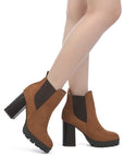 Sonia Block Heeled Boots