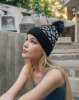 Leopard Knit Beanie