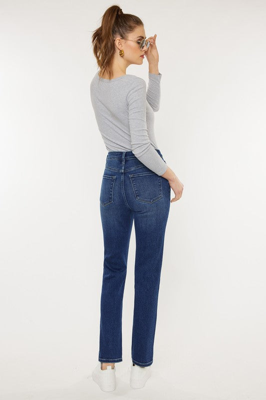 Kan Can USA High Rise Slim Straight Jeans