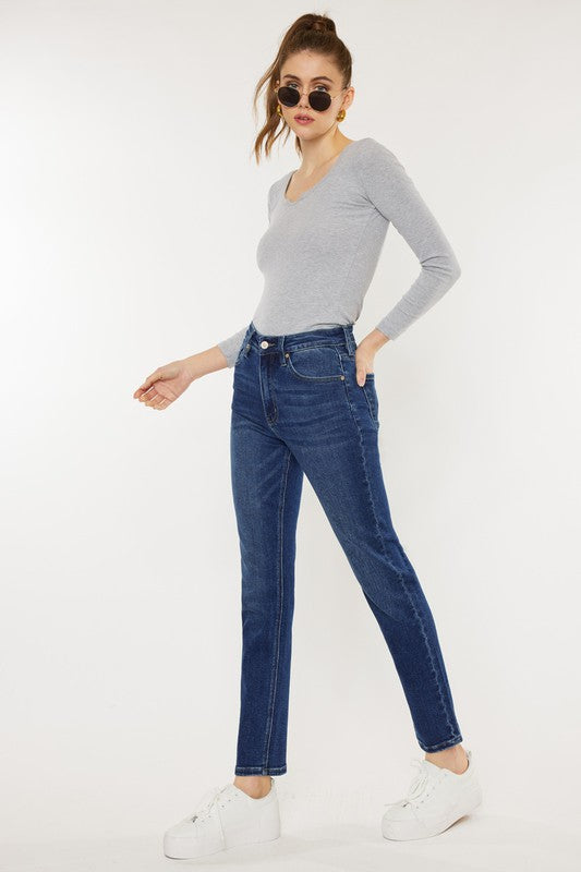 Kan Can USA High Rise Slim Straight Jeans