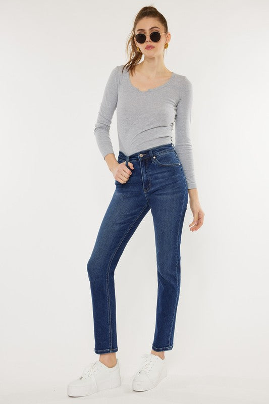 Kan Can USA High Rise Slim Straight Jeans