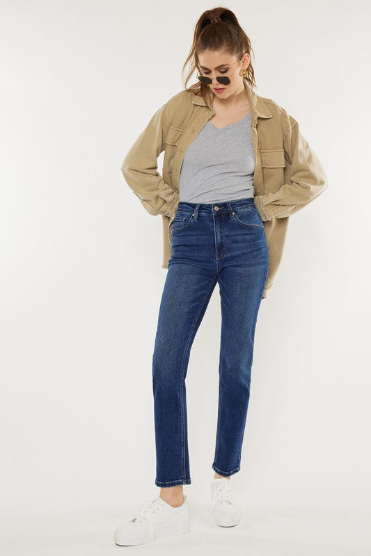 Kan Can USA High Rise Slim Straight Jeans