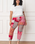 Plus Quilted Print Joggers