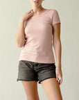 Fabina Bamboo Waffle Basic Top