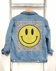 Happy Leopard Denim Jacket