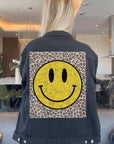 Happy Leopard Denim Jacket