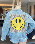 Happy Leopard Denim Jacket