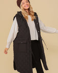 Haileys Hooded Oversized Vest Jacket by Timing