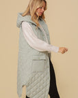 Haileys Hooded Oversized Vest Jacket by Timing