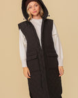 Haileys Hooded Oversized Vest Jacket by Timing