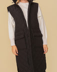 Haileys Hooded Oversized Vest Jacket by Timing