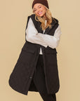 Haileys Hooded Oversized Vest Jacket by Timing