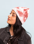 Leto Accessories Tie Dye Cable Knit Beanie