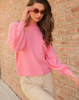 Lumiere Balloon Puff Sleeve Sweater