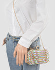 Crystal Iconic Convertible Box Clutch