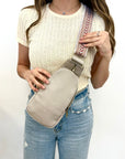 Sutton Sling Crossbody With Woven Strap