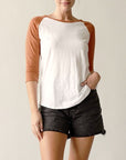 Fabina Cotton Vintage Raglan T-shirt