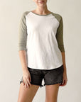 Fabina Cotton Vintage Raglan T-shirt