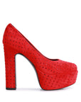 Poppins Glinting Platform High Pumps