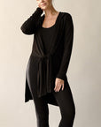 Fabina Bamboo Slim Cardigan With A Hoodie