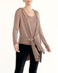 Fabina Bamboo Slim Cardigan With A Hoodie