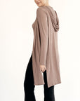 Fabina Bamboo Slim Cardigan With A Hoodie