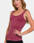 Zenana Ribbed Scoop Neck Tank