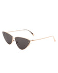 Retro Tinted Flat Lens Fashion Cat Eye Sunglasses