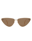 Retro Tinted Flat Lens Fashion Cat Eye Sunglasses